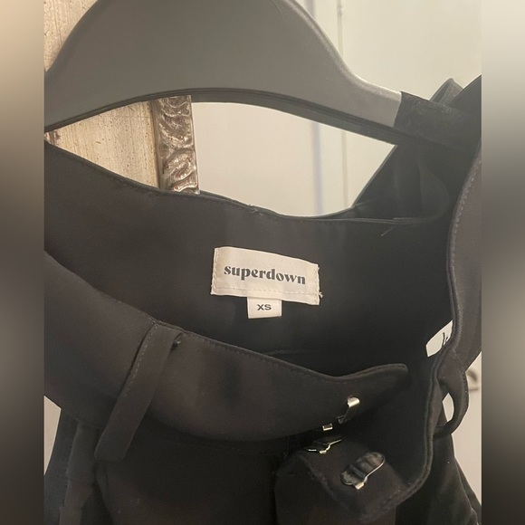 Superdown black pants with cut outs from Revolve. Size XS. - Picture 3 of 8